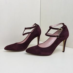 Kate Spade Maroon Mary Jane Heels